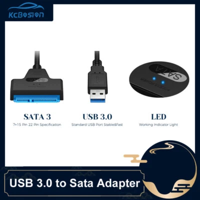 USB 3.0-zu-Sata-Adapter-Konverterkabel für SSD 22-poliges SATAIII - Bild 1 von 4
