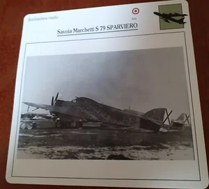 Scheda tecnica Bombardiere medio Savoia Marchetti S 79 SPARVIERO (Italia) - Foto 1 di 1