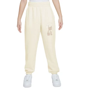 Nike Girls' Club Fleece Pants Beige Coconut Milk Size L - Picture 1 of 1