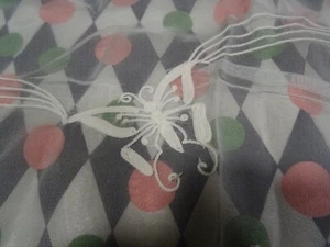 4m,70x0,37 ancienne bande bleue pastel organdi ,broderie cornély  les papillons  - Imagen 1 de 24