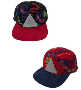 Vintage Patagonia Synchilla Fleece Fabric Snapback Hats Custom Upcycle 1 of 1  - Picture 1 of 19