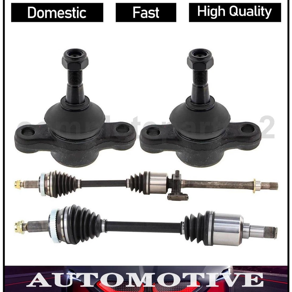 4 Front Lower Front Ball Joint CV Axle Shaft Fits 2006 Hyundai Azera Sonata - Image 1 of 4