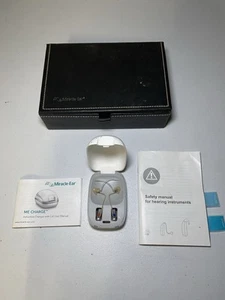 MIRACLE-EAR MeEnergy Hearing Aids RIC R Rechargeable & ME CHARGE Charger + Case - Picture 1 of 11