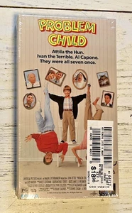 Problem Child VHS Movie Vintage 1991 John Ritter Amy Yasbeck Jack Warden SEALED - Foto 1 di 5