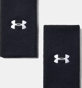 Under Armour 6 Performance Wristband Polsini Alti Neri 1218006 001 - Imagen 1 de 1