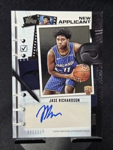 2025-26 JASE RICHARDSON Topps New Applicant AUTO Autograph RC - Orlando Magic - Bild 1 von 15