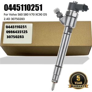Fuel Injector 0445110251 Fits Volvo S60 S80 V70 XC90 D5 Diesel 2.4D 30750283 - Bild 1 von 7