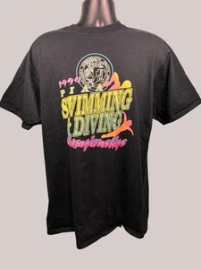 Vintage 1994 PIAA Swimming & Diving Championship Black Short Sleeve T-Shirt XL - Bild 1 von 7