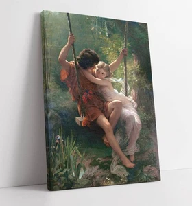 PRIMAVERA, PIERRE AUGUSTE COT- DEEP FRAMED CANVAS WALL ART PRINT - Picture 1 of 2