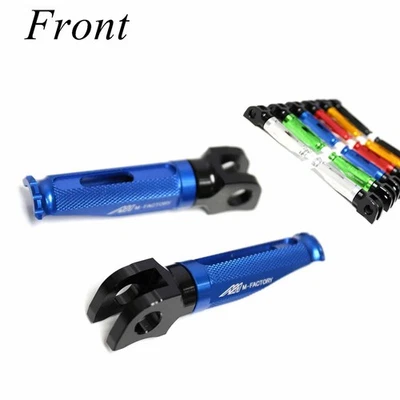 Clavijas delanteras azules Shinobi para Suzuki Boulevard M90 09-14 15 16 17 18 19 Foto 1 de 4