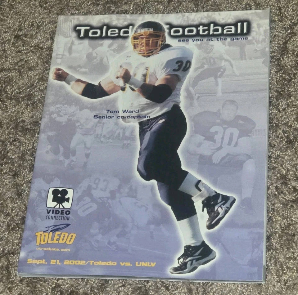 2002 UNIVERSITY OF TOLEDO Ohio/UNLV REBEL NCAA COLLEGE FOOTBALL GAME DAY PROGRAM - Image 1 of 1