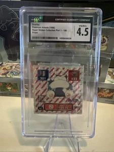 Snorlax Pokemon Amada 1996 Hyper Sticker Prism Part 1 Cgc 4.5 - Picture 1 of 3