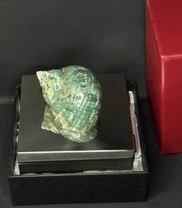 Hans Turnwald Signature Collection Caja Baratija Plateada Concha Marina Nueva - Imagen 1 de 7