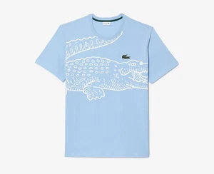 LACOSTE MENS LOOSE FIT BIG CROC CREW NECK T-SHIRT FR10L 5XL £90 - Picture 1 of 3