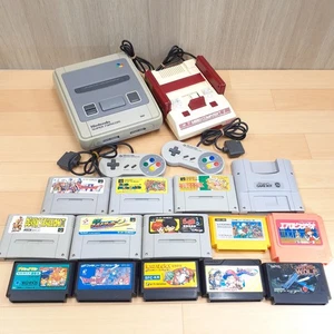 Japanese original Famicom & Super Famicom Console with 14 games Nintendo FS723 - Picture 1 of 12