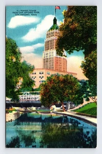 Leinen Postkarte San Antonio TX Texas Transit Tower - Bild 1 von 11