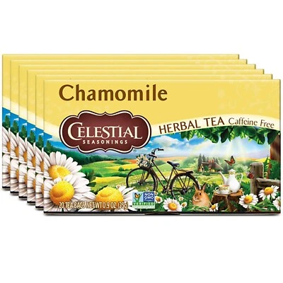 Té a granel - Condimentos celestiales té de hierbas de manzanilla, sin cafeína, - Paquete de 6 Foto 1 de 4
