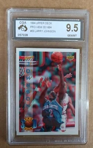 Larry Johnson 1993/94 Upper Deck 3d Pro View - Card #30 - CGA 9.5 MINT not PSA - Picture 1 of 2