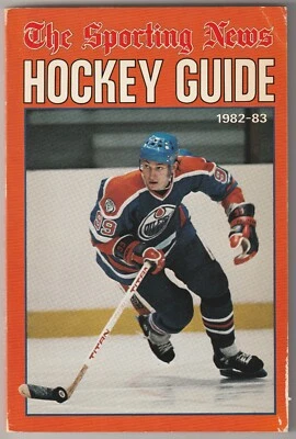 1982-83 The Sporting News Hockey Guide---Wayne Gretzky  & Dale Hawerchuk - Image 1 of 2