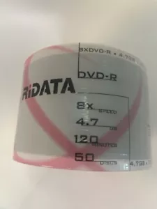 100pcs Ridata DVD-R,8X,120min, 4.7GB, White Inkjet Hub Printable FREE 2 DAYS AIR - Picture 1 of 2