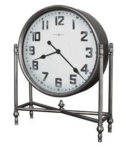 Howard Miller Childress Accent Mantel Clock 635222 Oversized Charcoal Metal - Picture 1 of 3