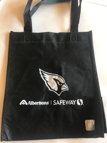 Arizona Cardinals Black Tote Grocery Bag New Albertsons Safeway NFL Football Cover