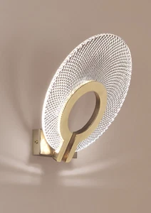 Applique Murale Salon Design Italien Moderne Verre Neuve - Imagen 1 de 13