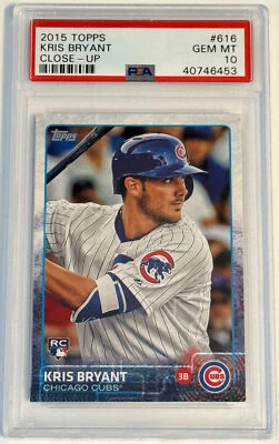 2015 Topps #616 - Kris Bryant - Close-Up - Rookie Card (RC) - PSA 10 GEM MINT - Image 1 of 2