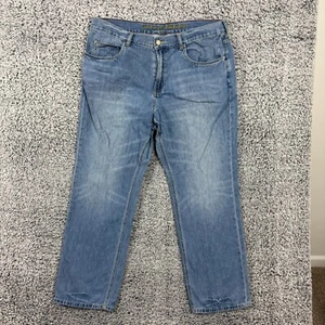 Tommy Bahama Jeans Mens 42x32 Blue Denim Relaxed Straight Cotton Tencel Blend - Picture 1 of 16