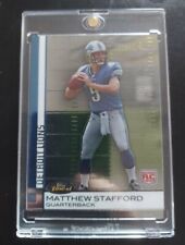 2009 Topps Finest Matthew Stafford Rookie Card RC #100 Los Angeles Rams NFL Mint