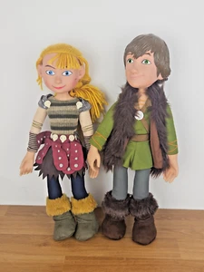 Dreamworks Cómo entrenar a tu dragón 2 15" muñecas posables Hipo y Astrid dúo - Imagen 1 de 23