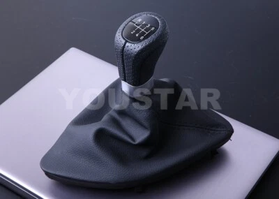 Bota de engranaje y balsa de cuero del Reino Unido con pomo de engranaje de 6 velocidades BMW Serie 1 E81 E82 E87 E88 Foto 1 de 4