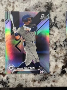 Tarjeta de radiocontrol Bowman Platinum Top Prospects 2019 New York Mets Carlos Cortes #top-78 - Imagen 1 de 1