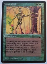 Gaea's touch mtg misprint text and casting cost me to the left