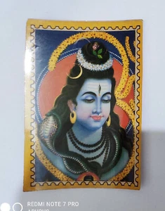 India Hindú Estampado Religioso - Dios Shiva Tamaño 6 x 4 pulgadas - Imagen 1 de 4
