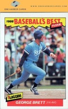 1986  Fleer Baseball's Best Sluggers Kansas City Royals  #3 George Brett