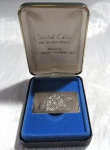 .999 lingotto argento 1973 presepe Calvin Massey monte Everest come nuovo - Foto 1 di 5