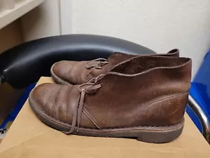Clarks Originals Men's Cukka Boots In Brown Size UK 10 - Picture 1 of 13