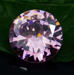 Certified 20.00 Cts Natural Round Cut Cambodian Pink Zircon Loose Gemstone - Picture 1 of 11