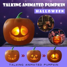 Halloween Talking Pumpkin with Built in Projector & Speaker  FOR Halloween
