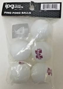 Mississippi State Bulldogs Ping Pong Balls, 5 Beer Pong Balls, Free Shipping! - Picture 1 of 1