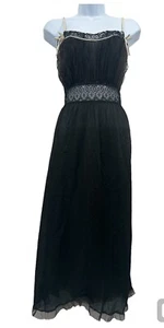 Vintage 60er Spitzen Slip, S/M zartes Winsigoth schwarz Spitze Schlupfkleid - Bild 1 von 8
