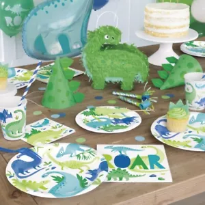 Dinosaur Roar Party Decorations Banners Invitatations Supplies Tableware - Picture 1 of 32