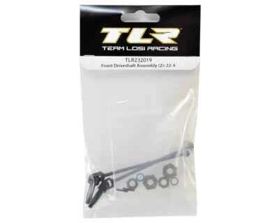 Team Losi Racing 4wd Buggy  Front Driveshaft Assembly (2): 22-4 TLR232019 - Image 1 of 2