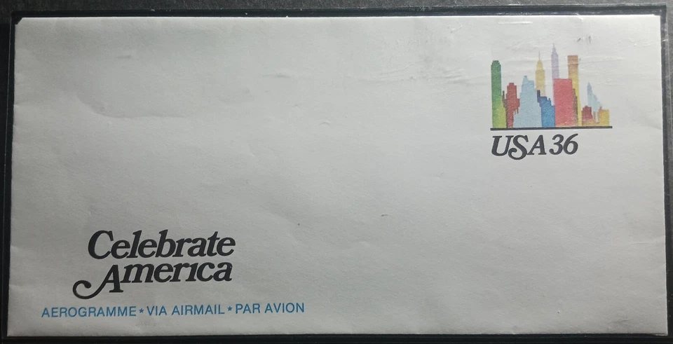 SCOTT UC59 MINT ENVELOPE 36 CENT 1989 CELEBRATE AMERICA - Image 1 of 1
