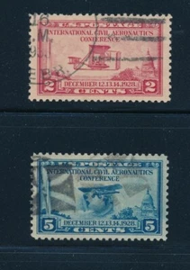 US #649 & #650 USED; XF-SUPERB CENTERING "JUMBOS"; #650 FANCY CANCEL - Picture 1 of 4