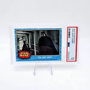 1977 Topps Star Wars Light Saber #45 Darth Vader Blue Border PSA 7 - Picture 1 of 2