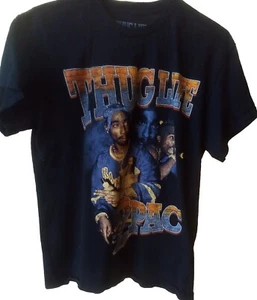 2PAC Shirt Thug Life Rap Tee Tupac Short Sleeve Medium T-Shirt 100% Cotton - Picture 1 of 6