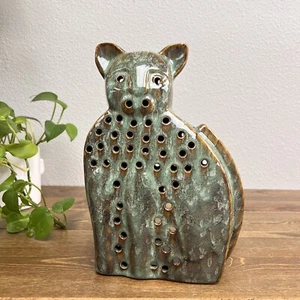 Ceramic Glazed Cat Tealight Candle Holder - Great Cat Lovers - Picture 1 of 6
