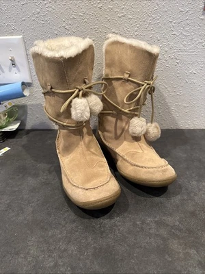 Botas Airwalk para mujer talla 9 gamuza piel de oveja invierno nieve forradas pompón Foto 1 de 4